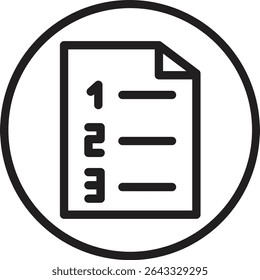 Diseño de ícono de línea de Vector numérico