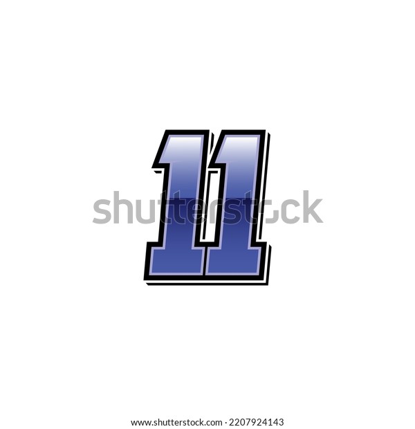 Number vector for\
sports and racing number\
11
