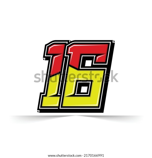 Number vector for\
sports and racing number\
16