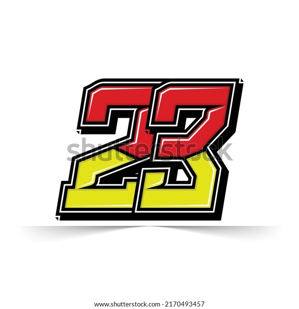 Number vector for\
sports and racing number\
23