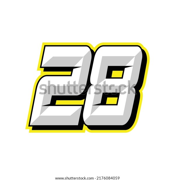 Number vector for\
sports and racing number\
28