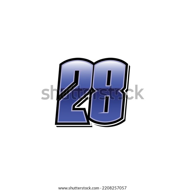 Number vector for\
sports and racing number\
28