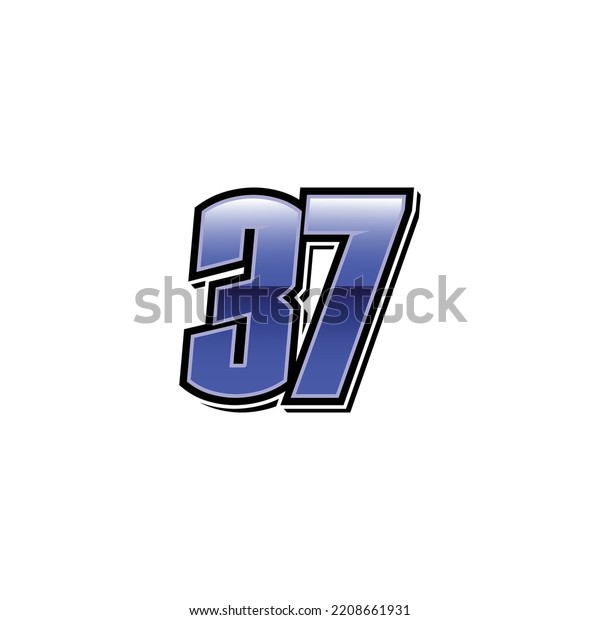 Number vector for\
sports and racing number\
37