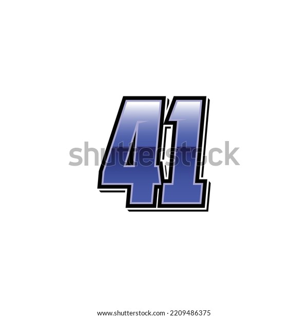 Number vector for\
sports and racing number\
41