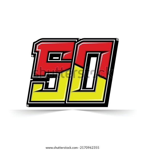 Number vector for\
sports and racing number\
50