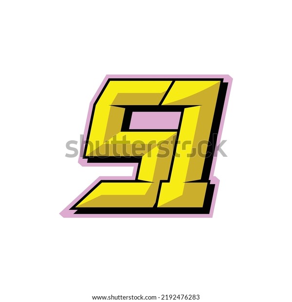 Number vector for\
sports and racing number\
51