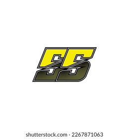 Number vector for sports and racing number 55