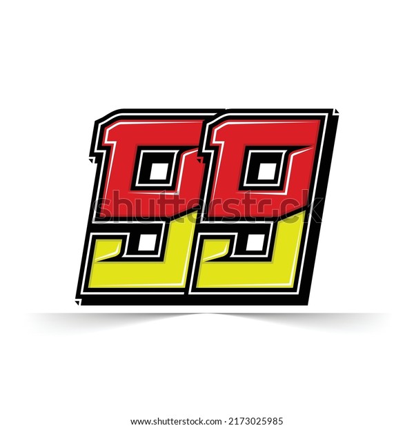Number vector for\
sports and racing number\
99