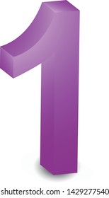 Number word "1" for different usage
