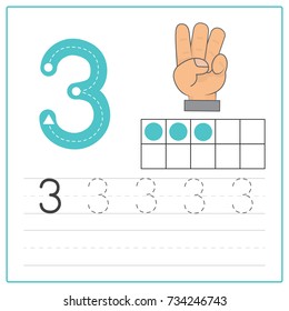 Number Writing Practice 3