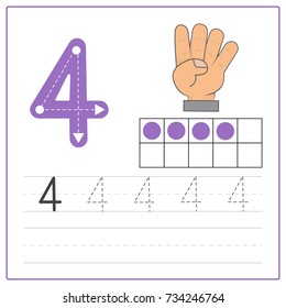 Number Writing Practice 4