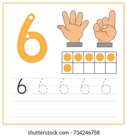 Number Writing Practice 6