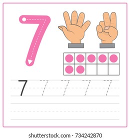 Number Writing Practice 7