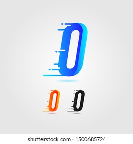 Number zero (0) speed logo. Fast design concept. With gradient color and solid color. Vector element for banner,
poster, cards and t-shirt. Colorful and beautiful