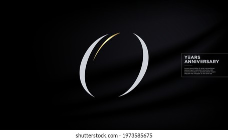 Number zero - circle - 0 vector font alphabet, modern dynamic luxury flat design for your unique elements design ; logo, corporate identity, application, creative poster etc.