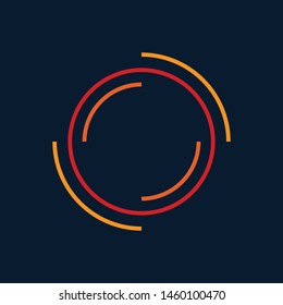 Number zero / circle vector font alphabet, modern dynamic flat design with brilliant colorful for your unique elements design ; logo, corporate identity, application, creative poster & more 