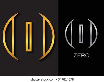 Number zero logo.Logo 0 vector template.
