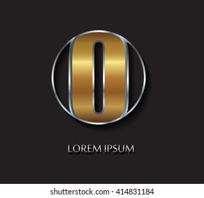Number zero logo.Logo 0 vector template.