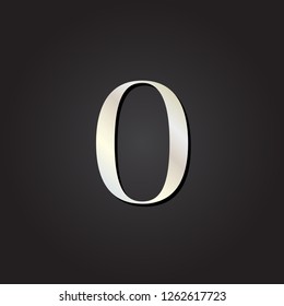 number zero silver