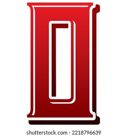 Number Zero Vector Illustration. Number 0 Isolated On A White Background
