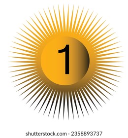 number-1 icon free vector ilastrition