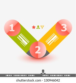 Nummerierte Bannerdesign-Vorlage