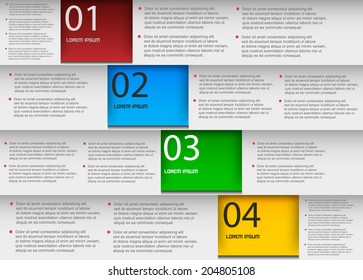 Numbered Banner Template Design