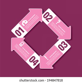 Numbered Banners. Eps10.