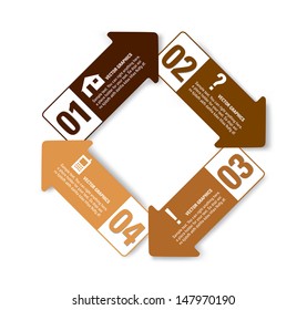 Numbered Banners. Eps10 Format. 