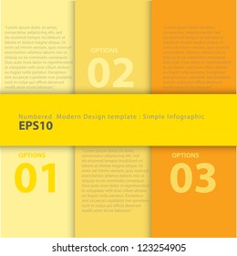Numbered Banners Modern Design template used for infographics graphic or website layout vector