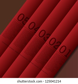 Numbered Banners Modern Design template used for infographics graphic or website layout vector