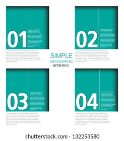 Numbered Banners Modern Design template used for infographics graphic or website layout vector