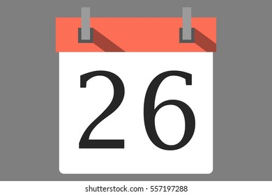 Numbered Calendar Illustrator Stock Vector (Royalty Free) 557197288 ...