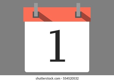 Numbered Calendar Vector Illustration Stock Vector (Royalty Free ...