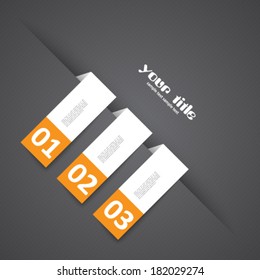 numbered card design