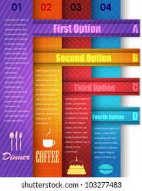 Numbered Information Banner Vector Design