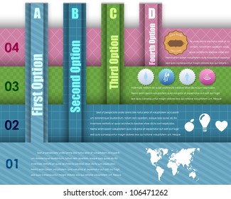 Numbered Information Banner Vector Design