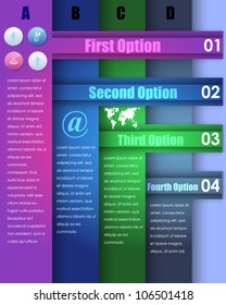 Numbered Information Banner Vector Design