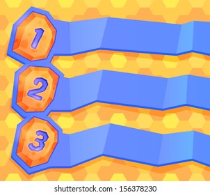  numbered line ribbons