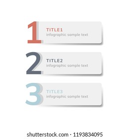 Numbered list business element vector