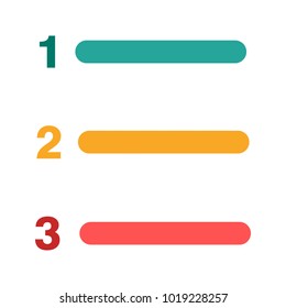 Numbered list icon