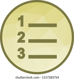 Numbered List Icon