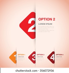 numbered option background