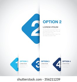 numbered option background