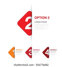 numbered option background