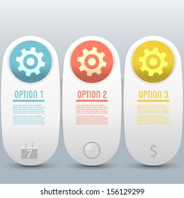 numbered option gear info graphics
