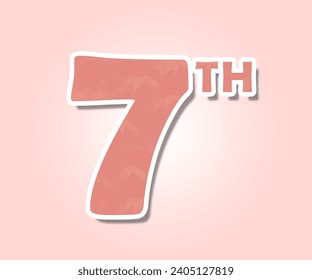 numberic on an elegant background
