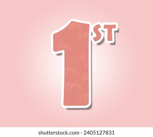 numberic on an elegant background