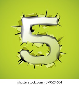 The Numbering design style of perforation and tear. create by vector file