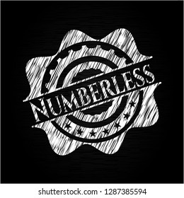 Numberless chalk emblem